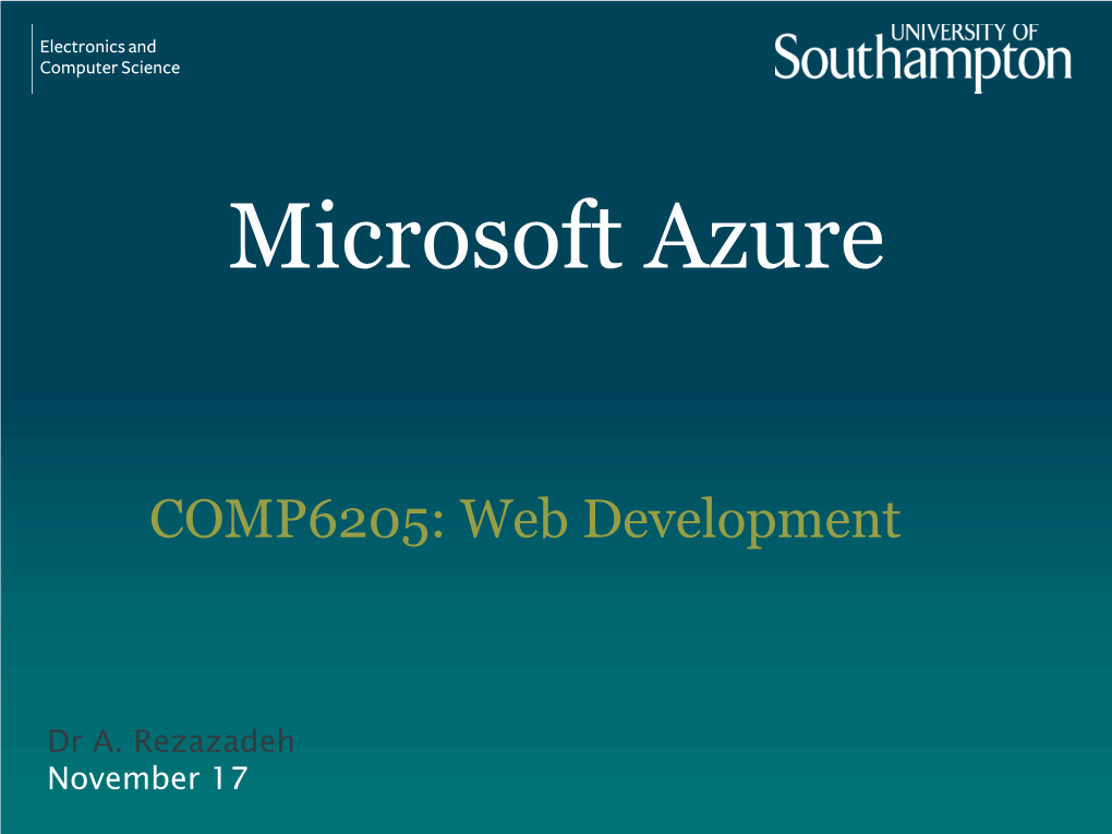 Microsoft Azure