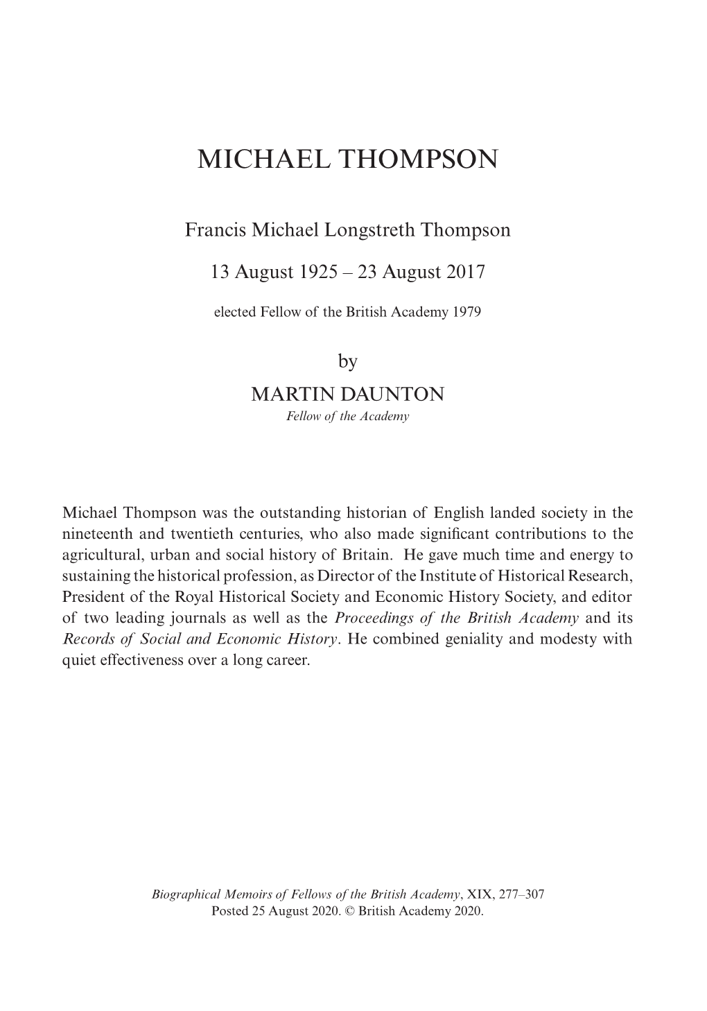 Michael Thompson