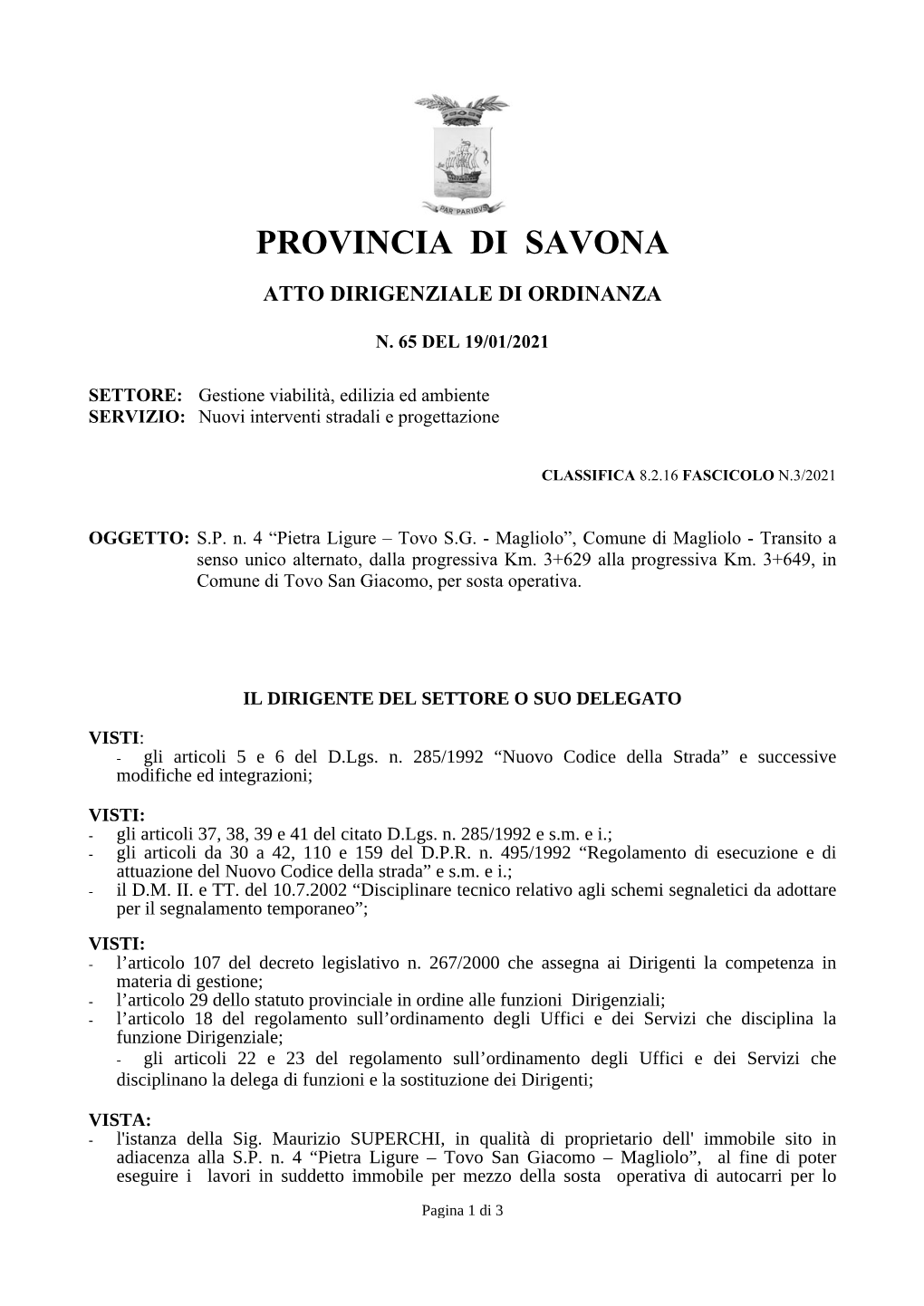 Provincia Di Savona