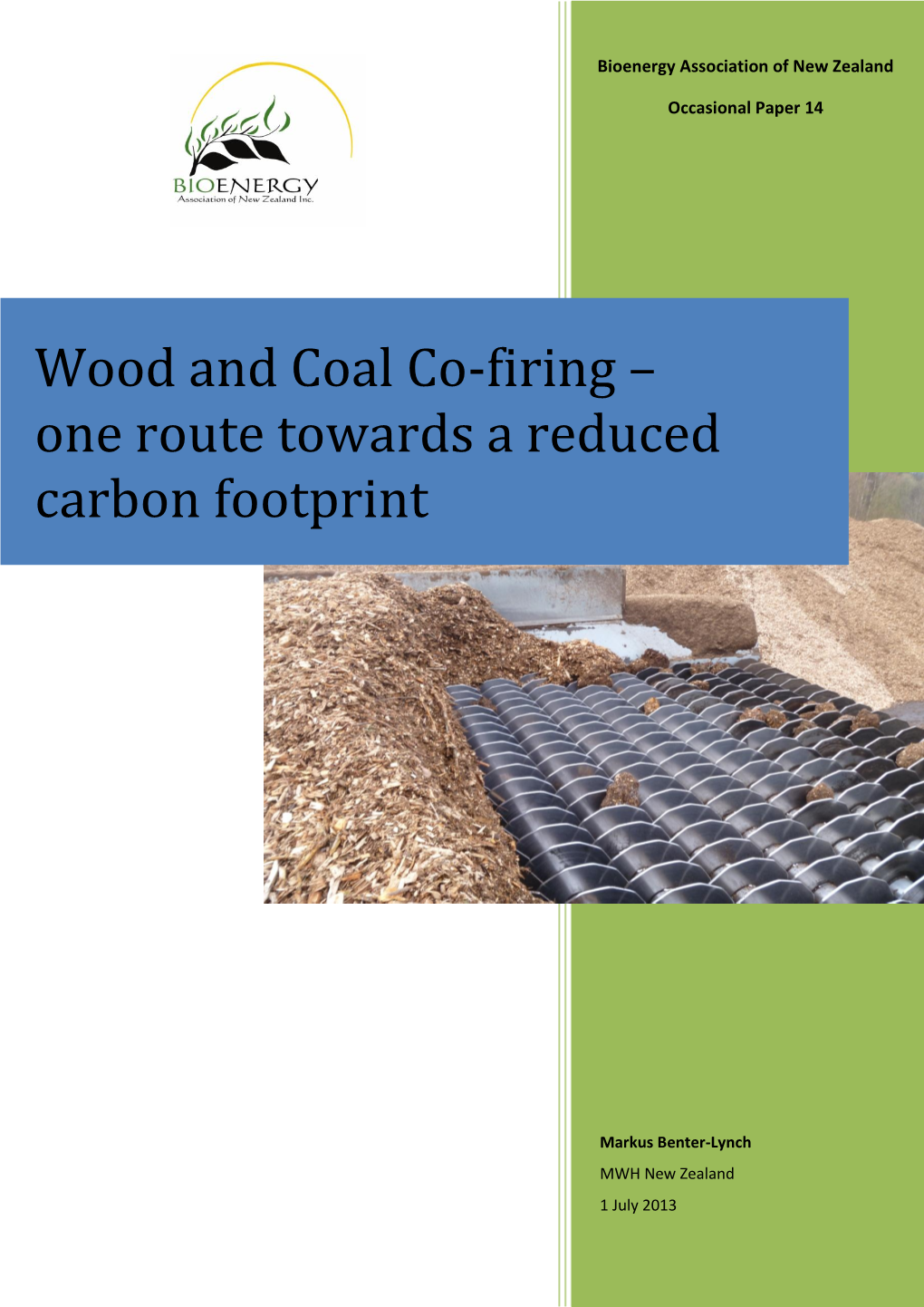 Wood and Coal Co-Firing – One Route Towards a Reduced Carbon Footprint