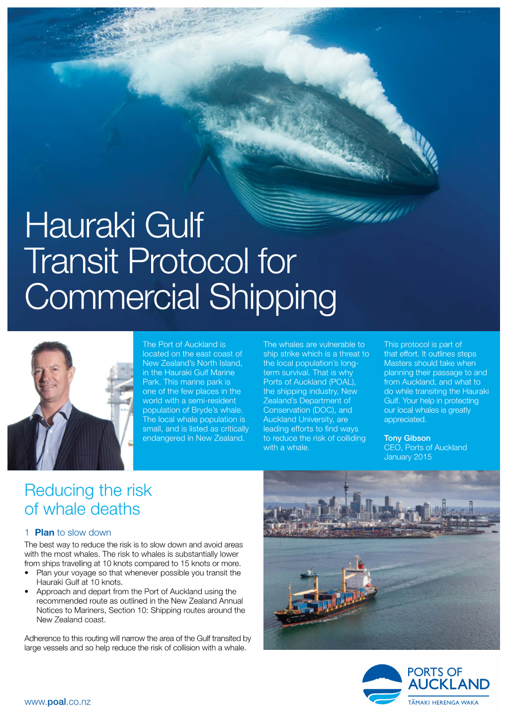 Hauraki Gulf Transit Protocol for Commercial Shipping