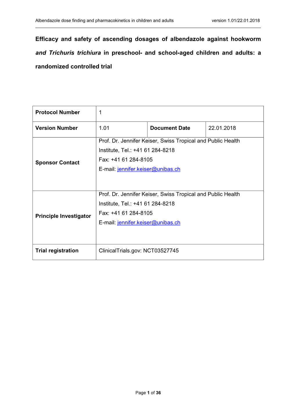 Efficacy and Safety of Ascending Dosages Of