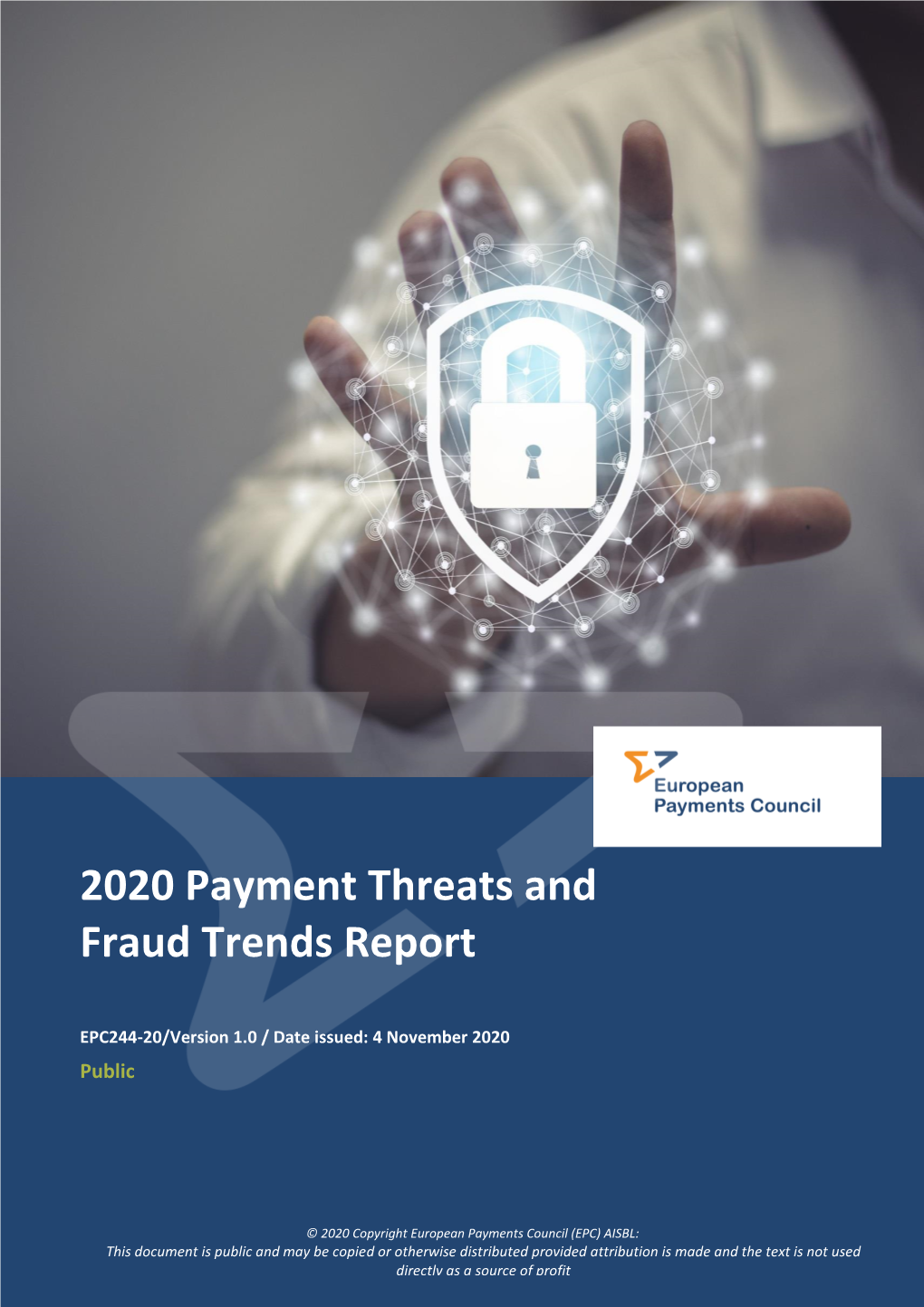 EPC244-20 V1.0 2020 Payments Threats and Fraud Trends Report