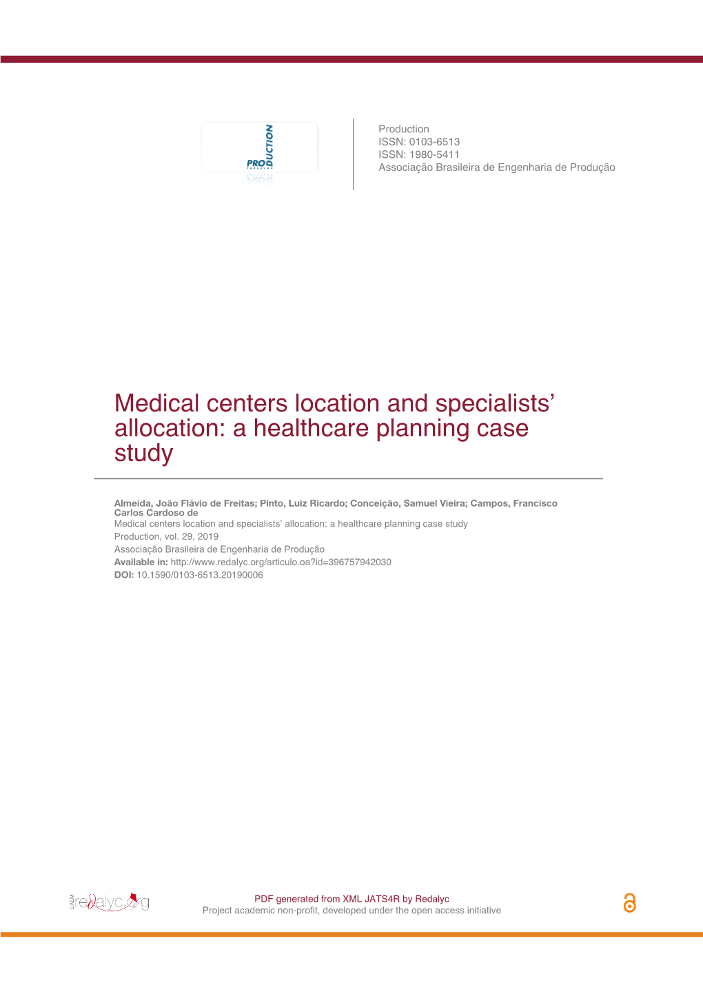 Medical Centers Location and Specialists' Allocation: a Healthcare Planning Case Study