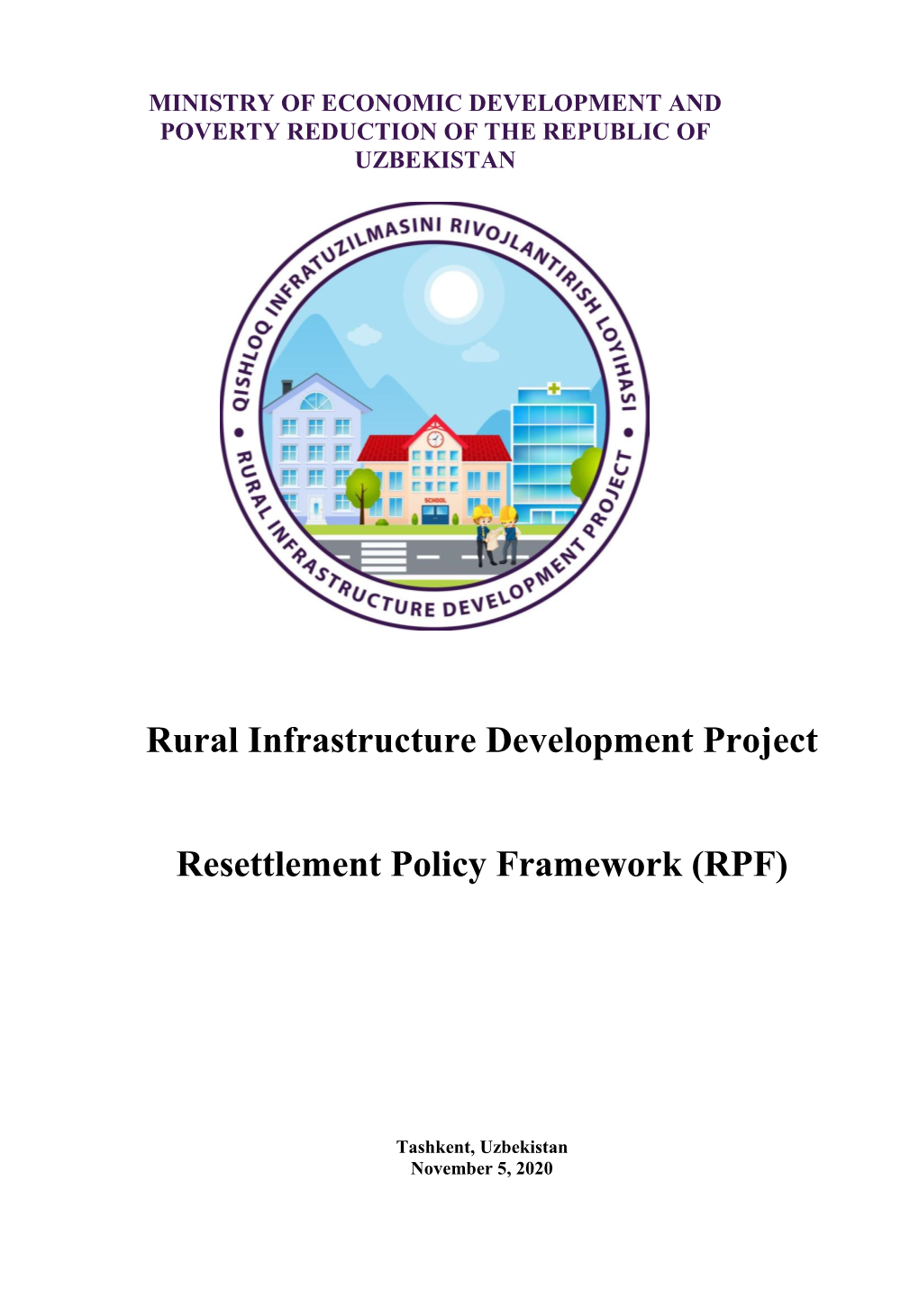 Rural Infrastructure Development Project Resettlement Policy