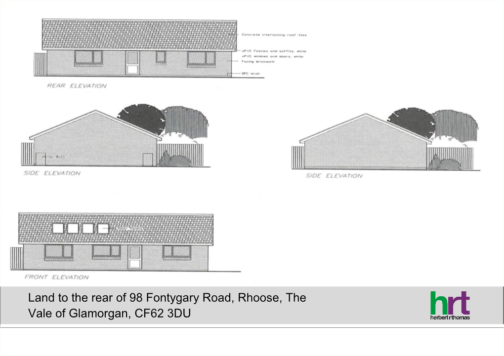 Land to the Rear of 98 Fontygary Road, Rhoose, the Vale of Glamorgan, CF62 3DU Land to the Rear of 98 Fontygary Road, Rhoose | the Vale of Glamorgan | CF62 3DU