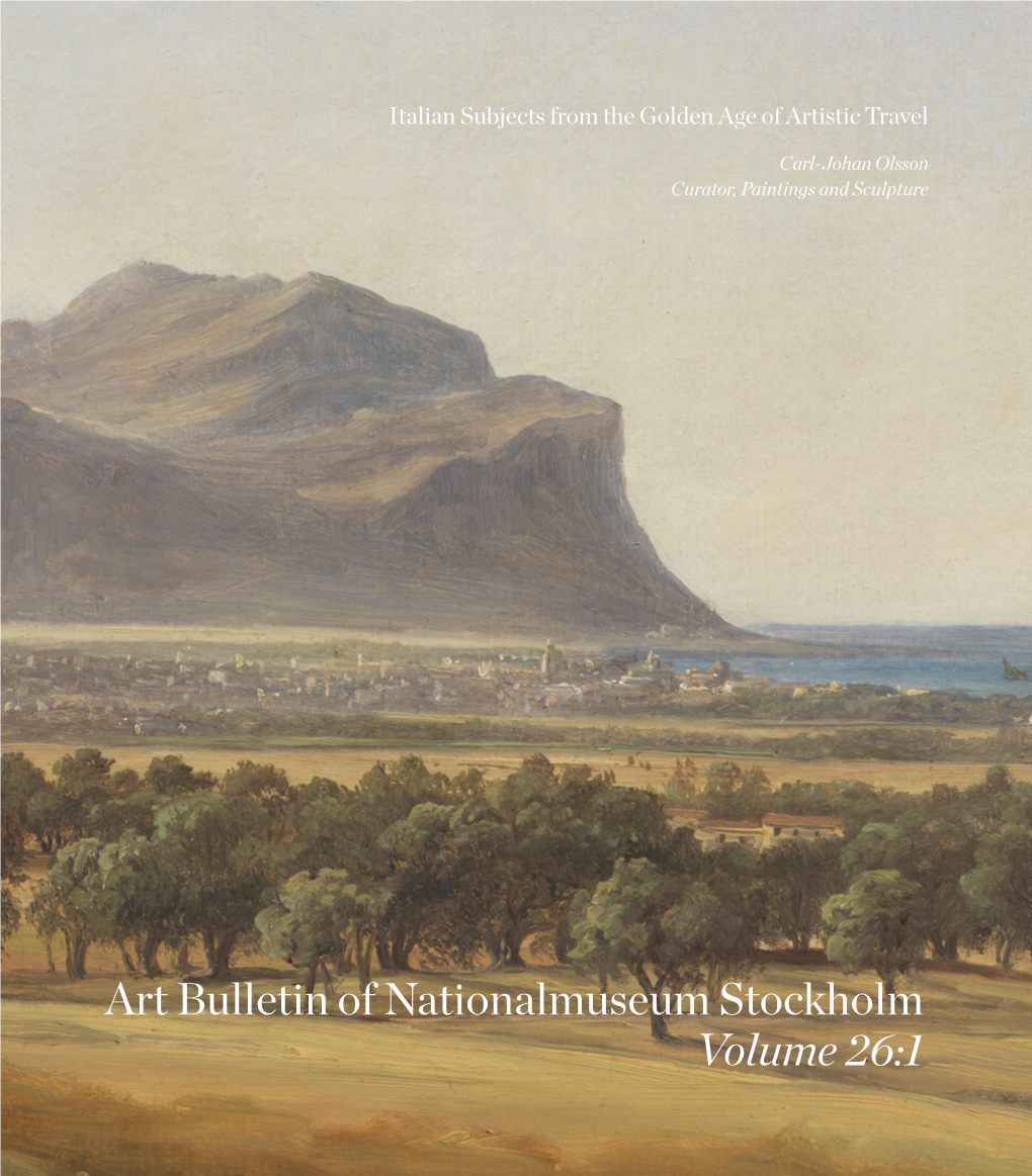 Art Bulletin of Nationalmuseum Stockholm Volume 26:1