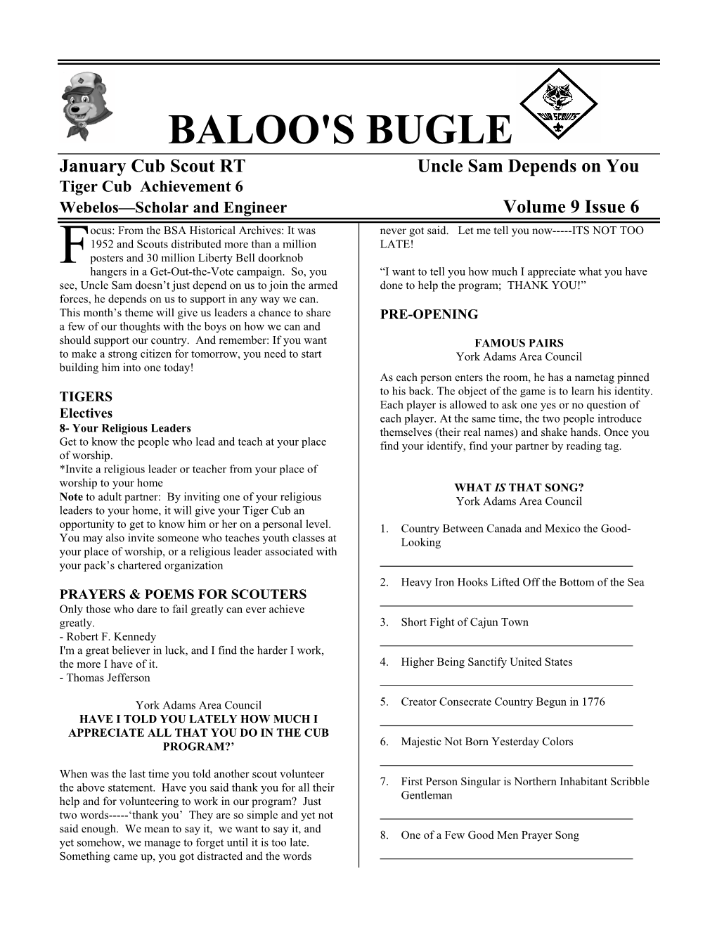 Baloo's Bugle