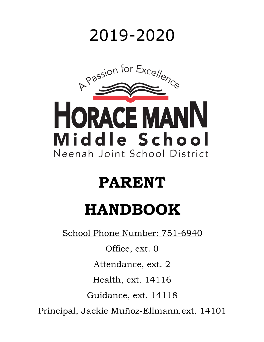 Horace Mann Parent Handbook (Grade 6)