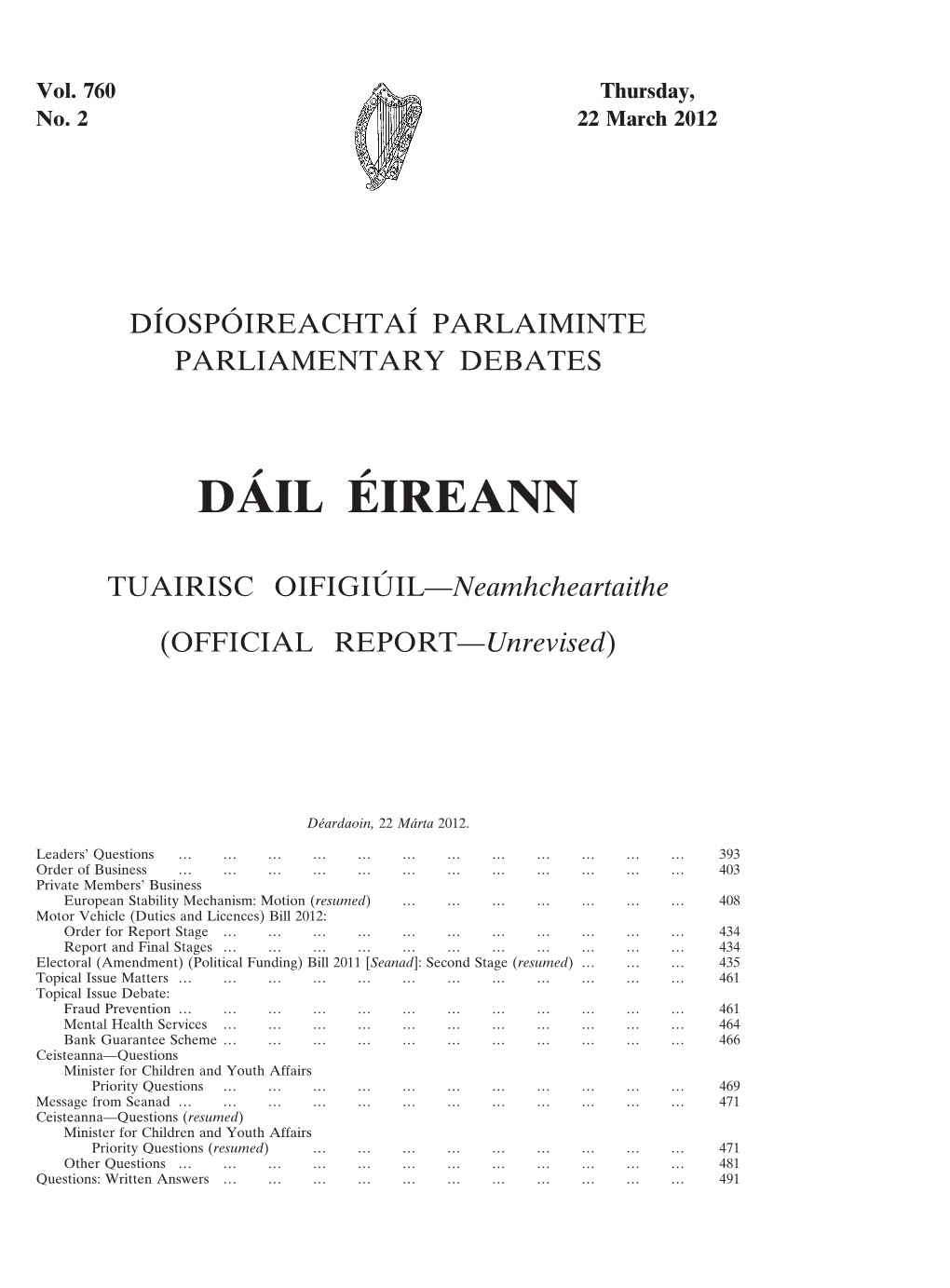 Dáil Éireann