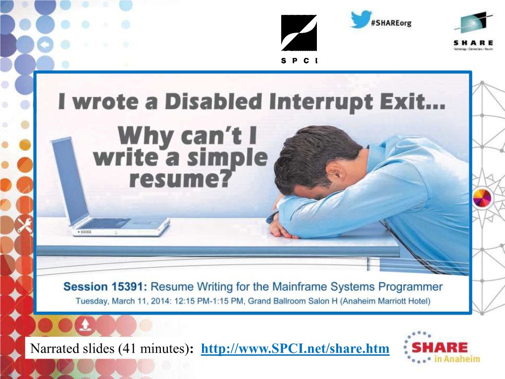 Resume Writing 101: a Real World Guide for the Mainframe Systems Programmer