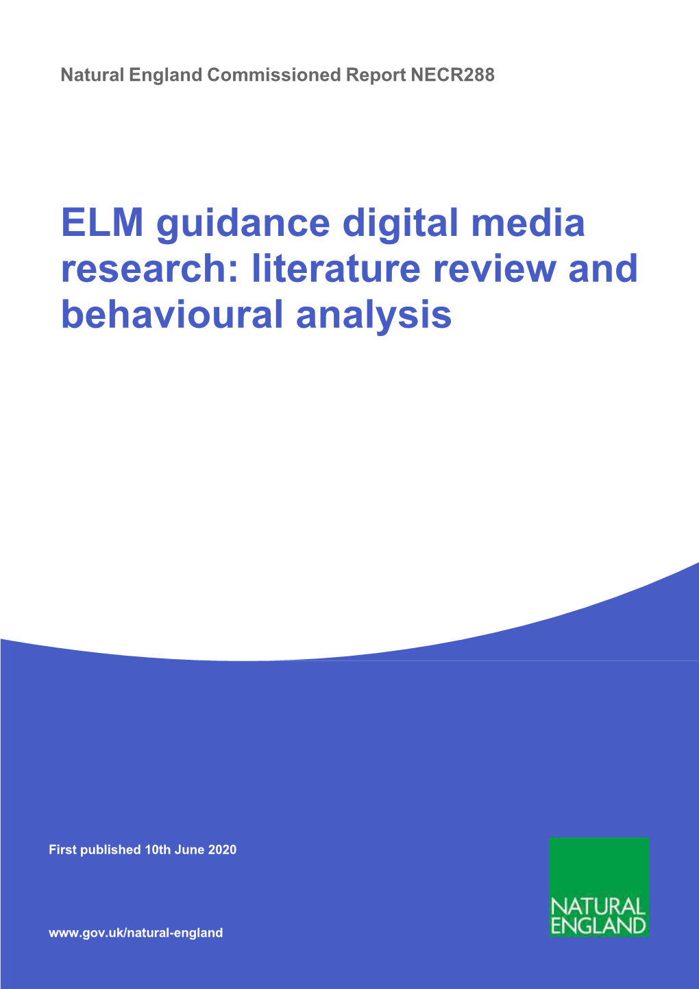 ELM Guidance Digital Media Research: Literature Review and Behavioural Analysis