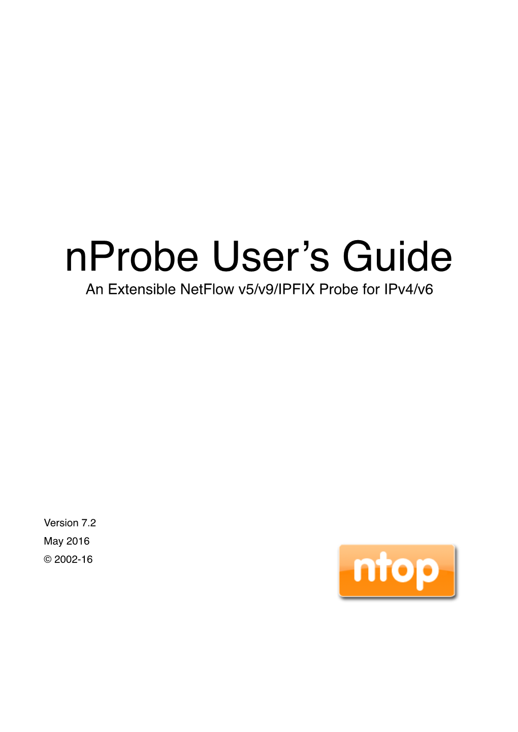 Nprobe User's Guide