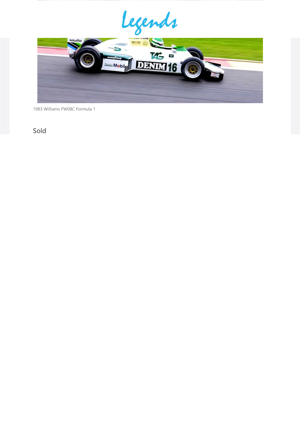 1983 Williams FW08C Formula 1