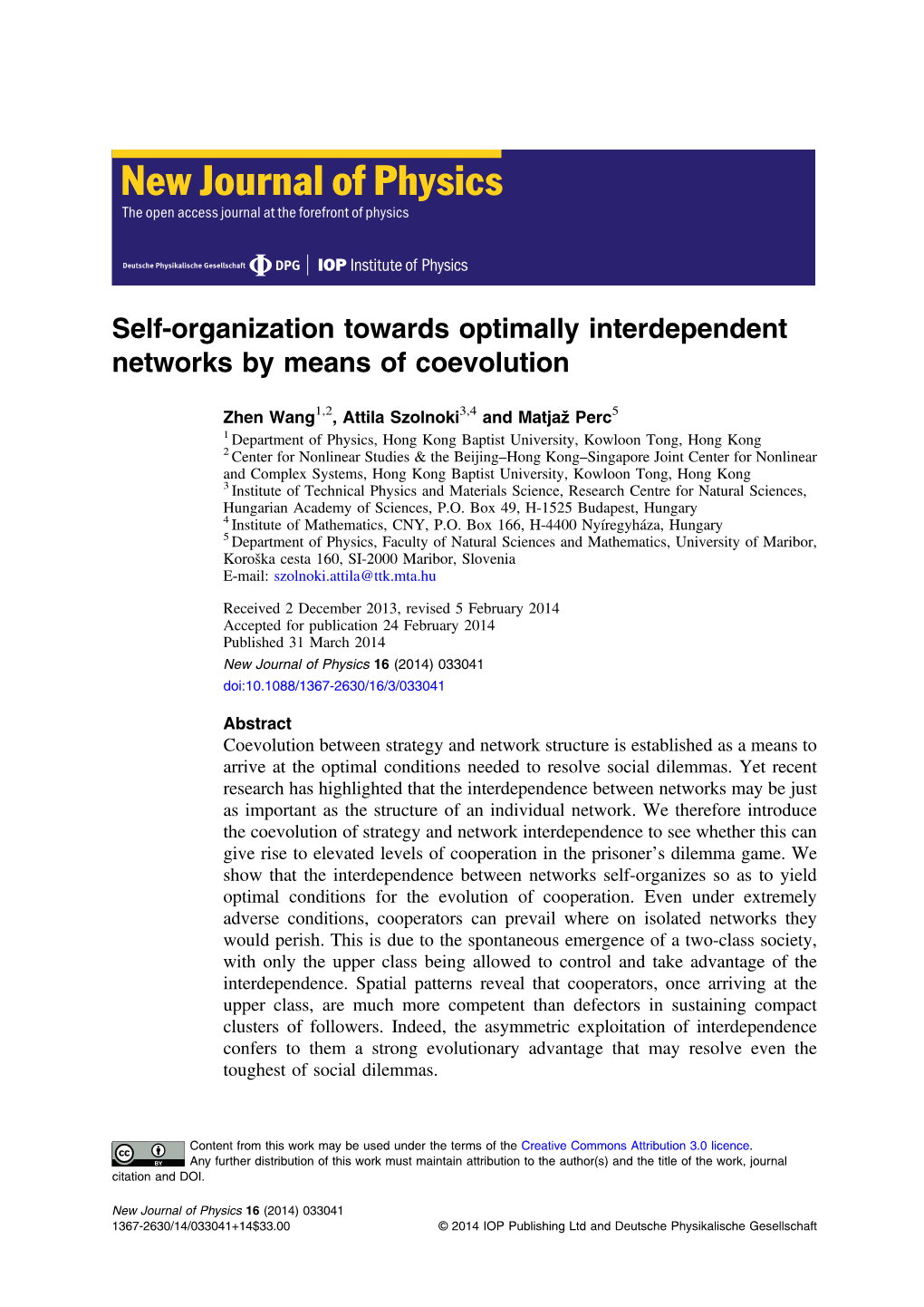 Self-Organization Towards Optimally Interdependent Networks by Means of Coevolution