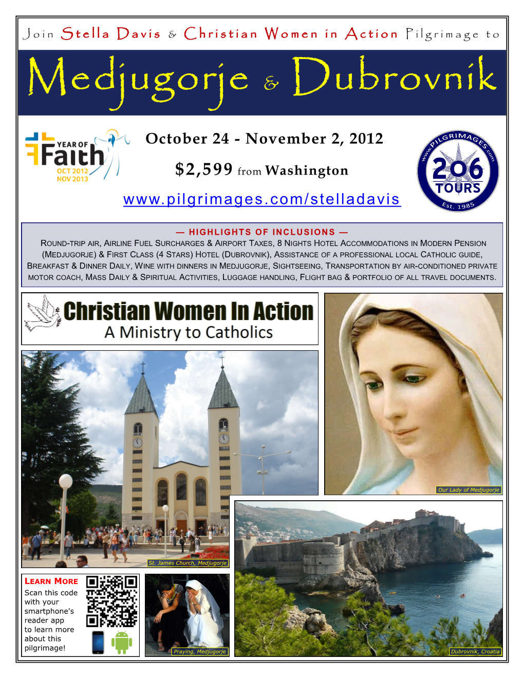 Medjugorje & Dubrovnik