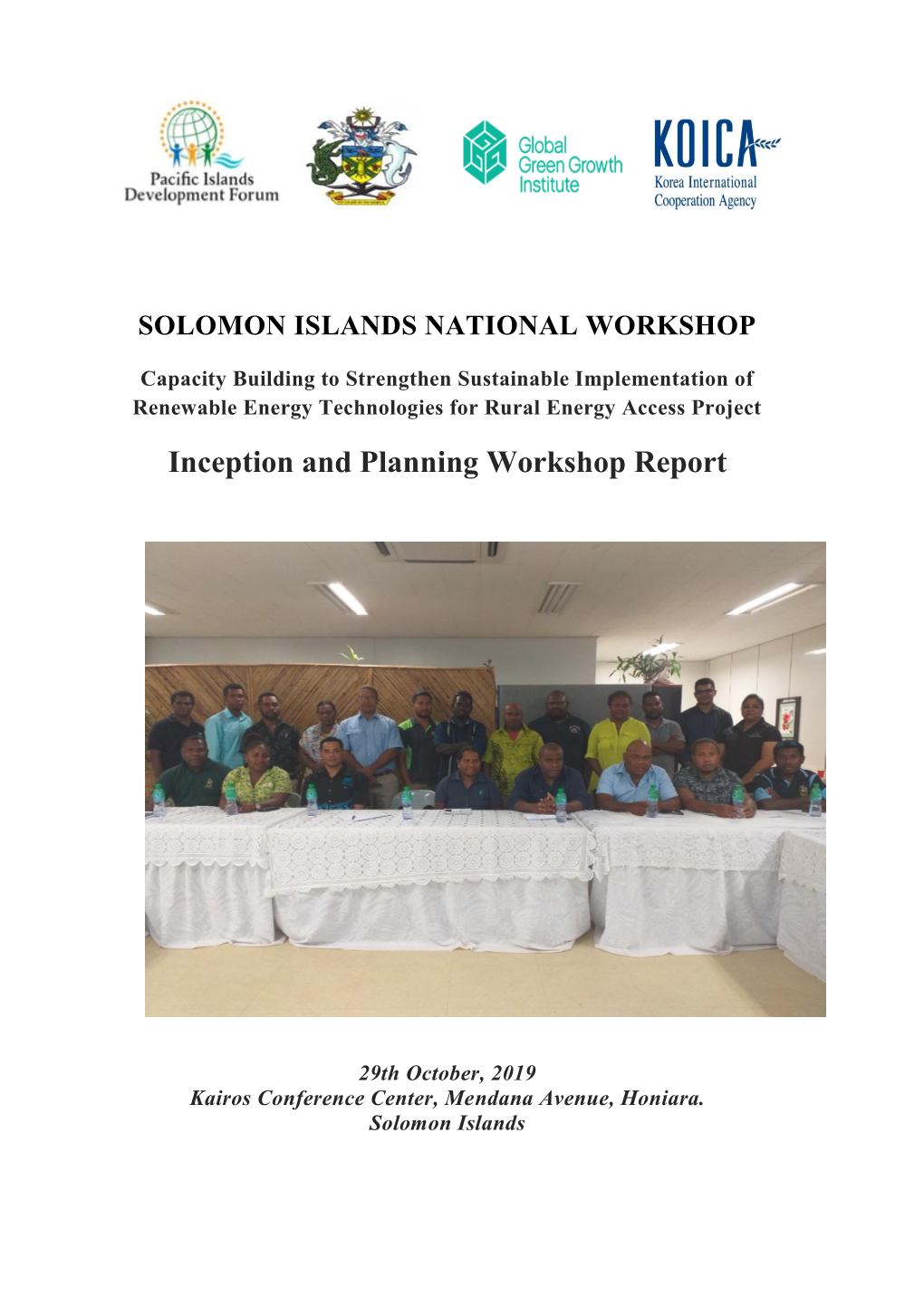 Solomon Islands National Workshop Report