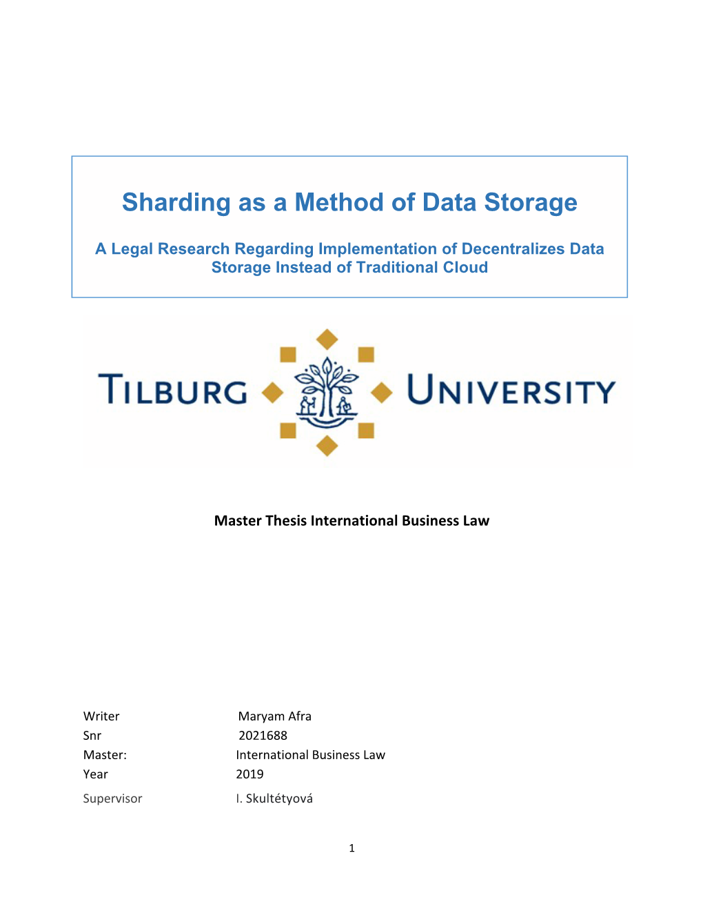 Sharding As a Method of Data Storage