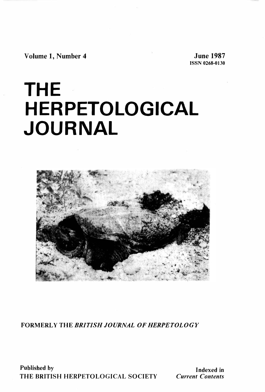 The Herpetological Journal