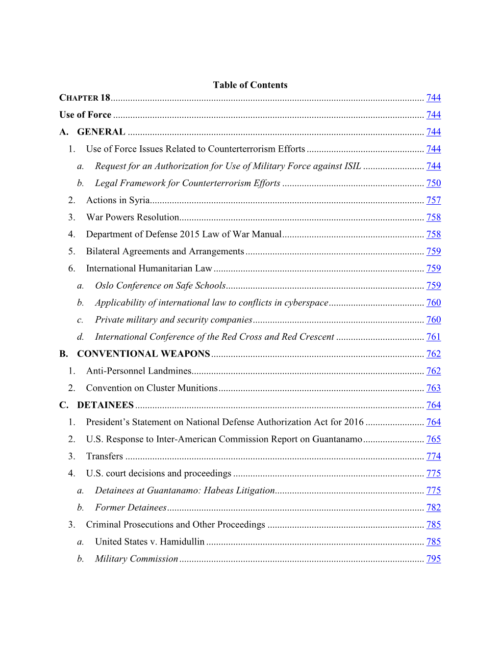 Table of Contents CHAPTER 18