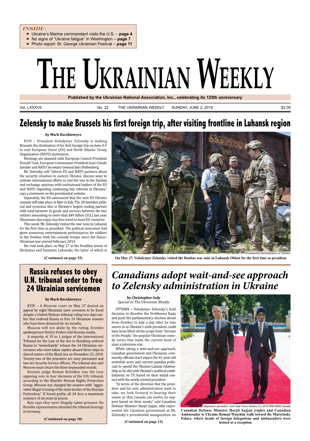 The Ukrainian Weekly, 2019