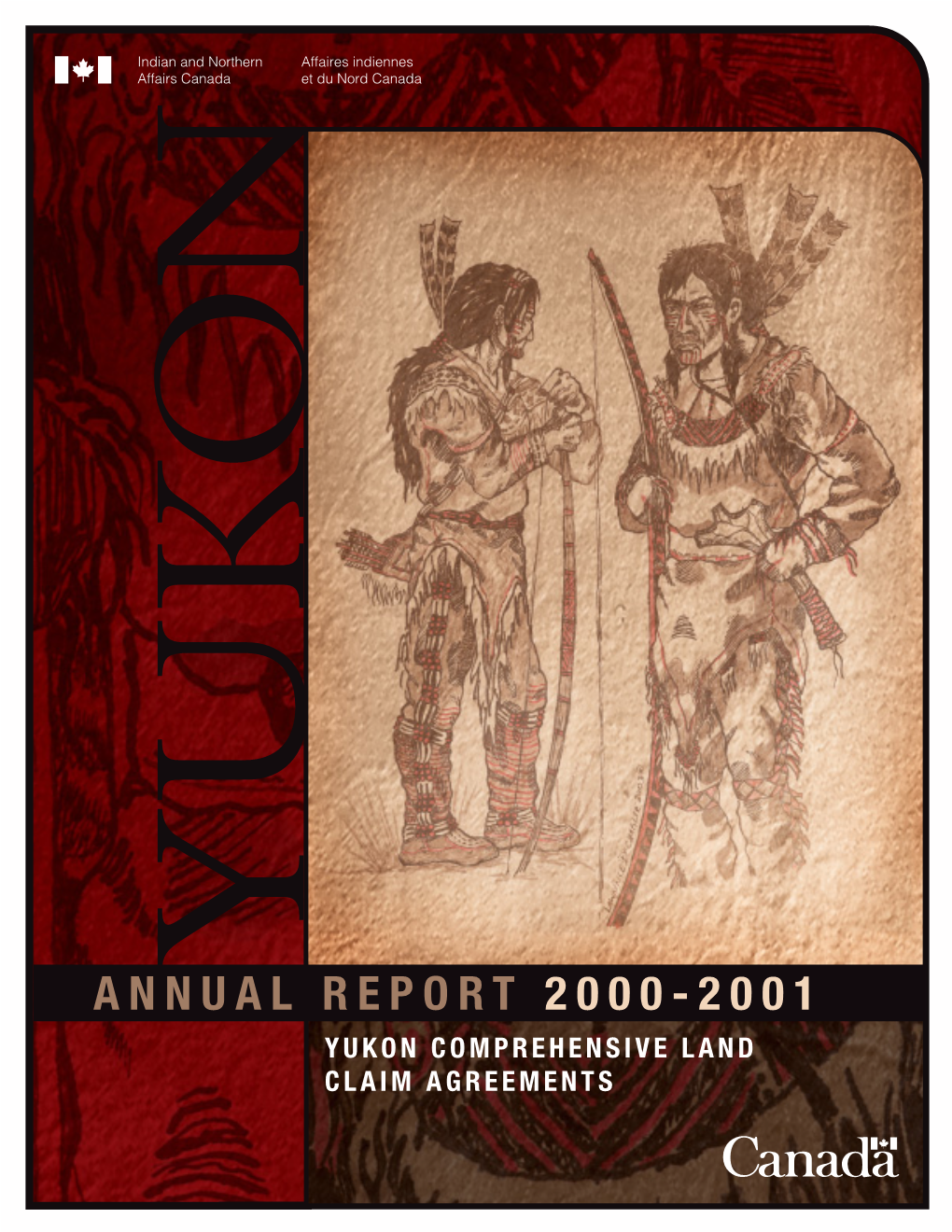 YUKON COMPREHENSIVE LAND CLAIM AGREEMENTS Lawrence Charlie Old Crow, Yukon Northern Hunters,2003 Ink Drawing