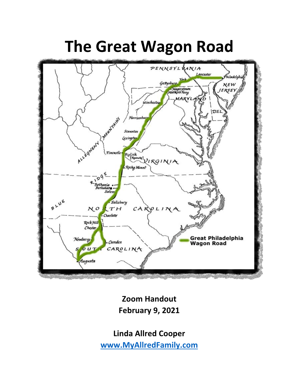 The Great Wagon Road