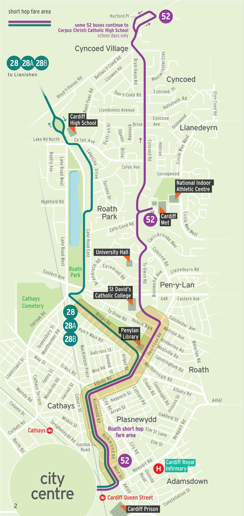 City Centre Some 52 Buses Continue to Corpus Christi Catholic High School School Days Only