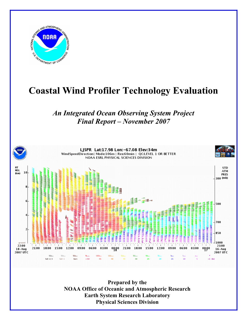 Coastal Wind Profiler Technology Evaluation