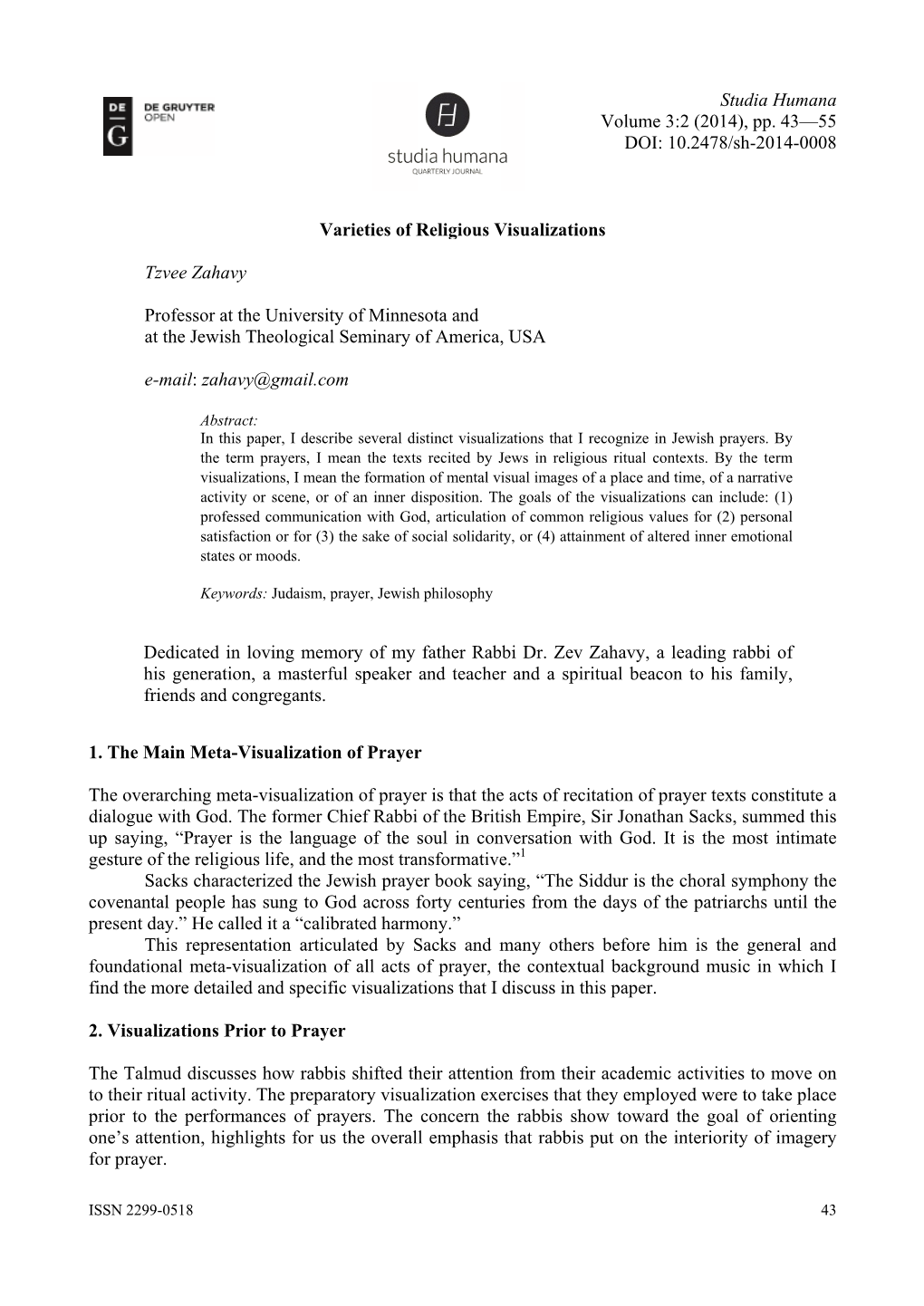 Tzv Pro at T E-M Ded His Frie 1. the Ma the Overar Dialogue W up Saying, Gesture of Sac Covenantal Present Day Thi Foundation Fi