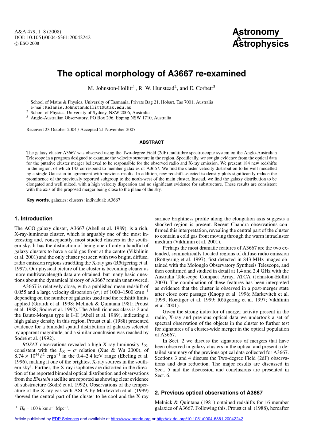 The Optical Morphology of A3667 Re-Examined