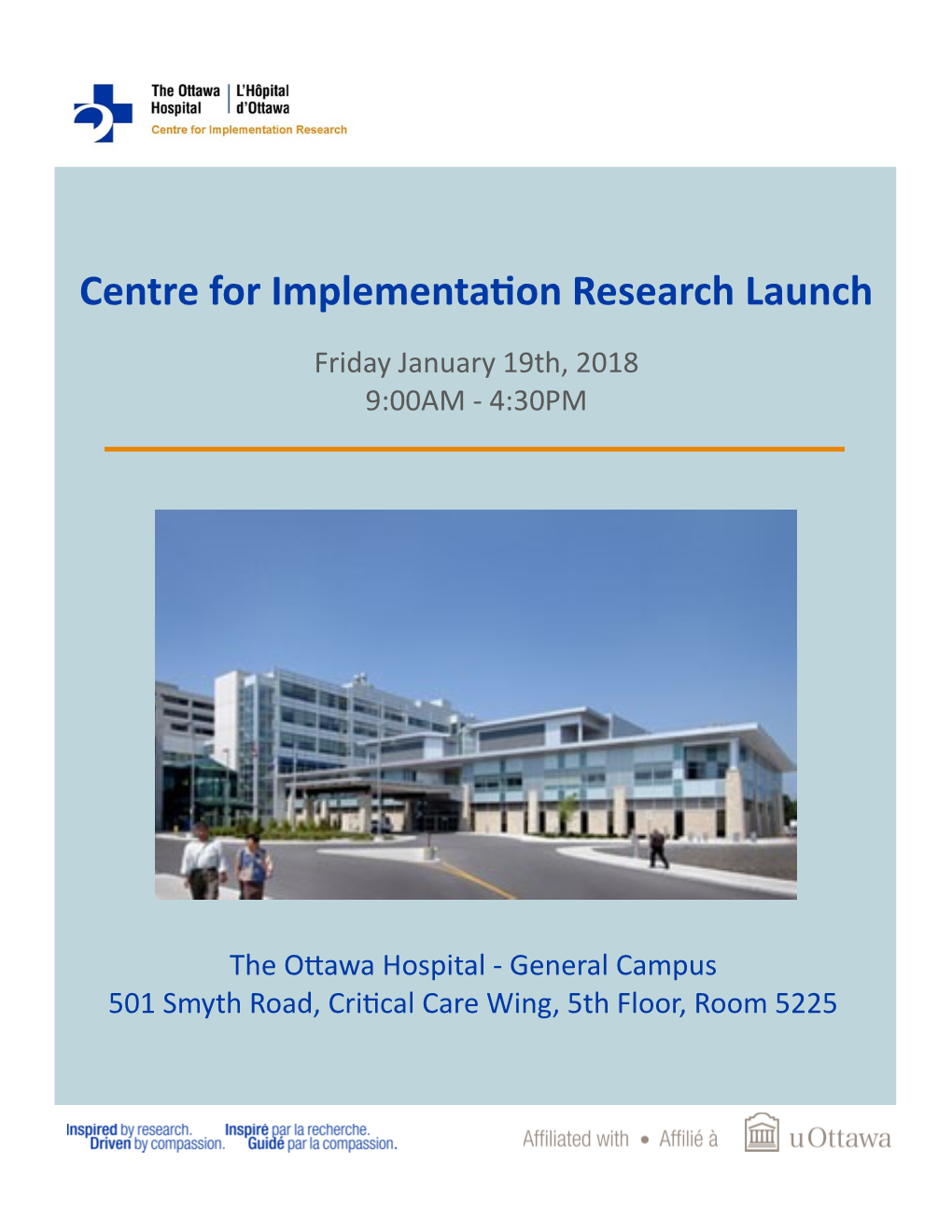 Centre for Implementation Research Launch