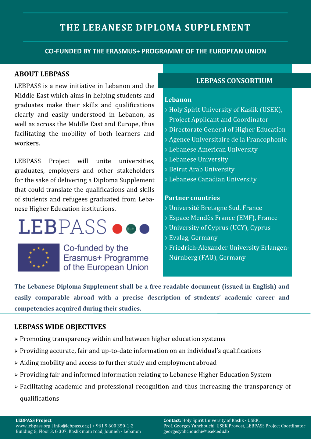 The Lebanese Diploma Supplement