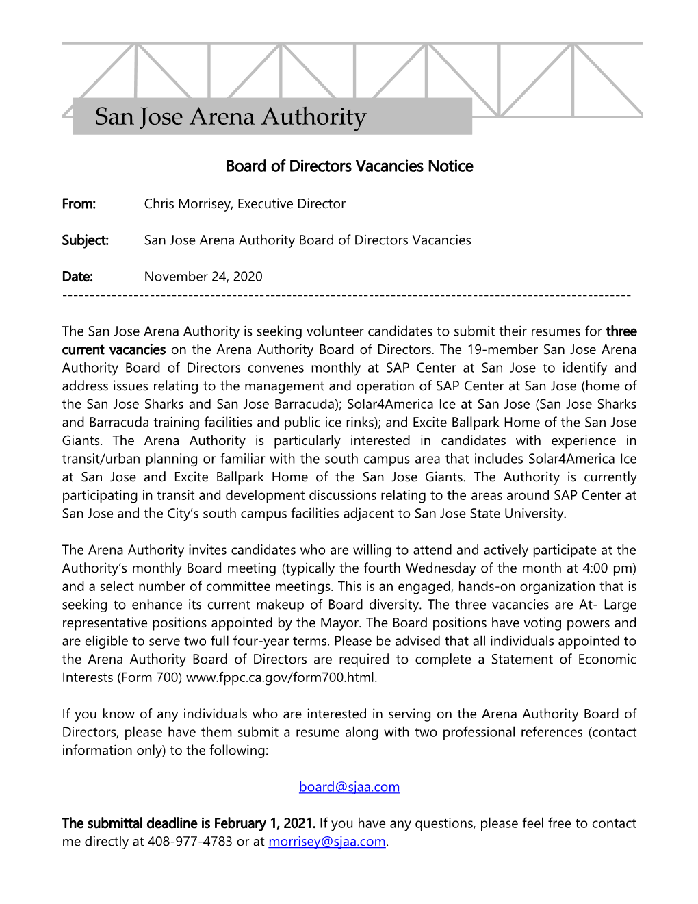 San Jose Arena Authority