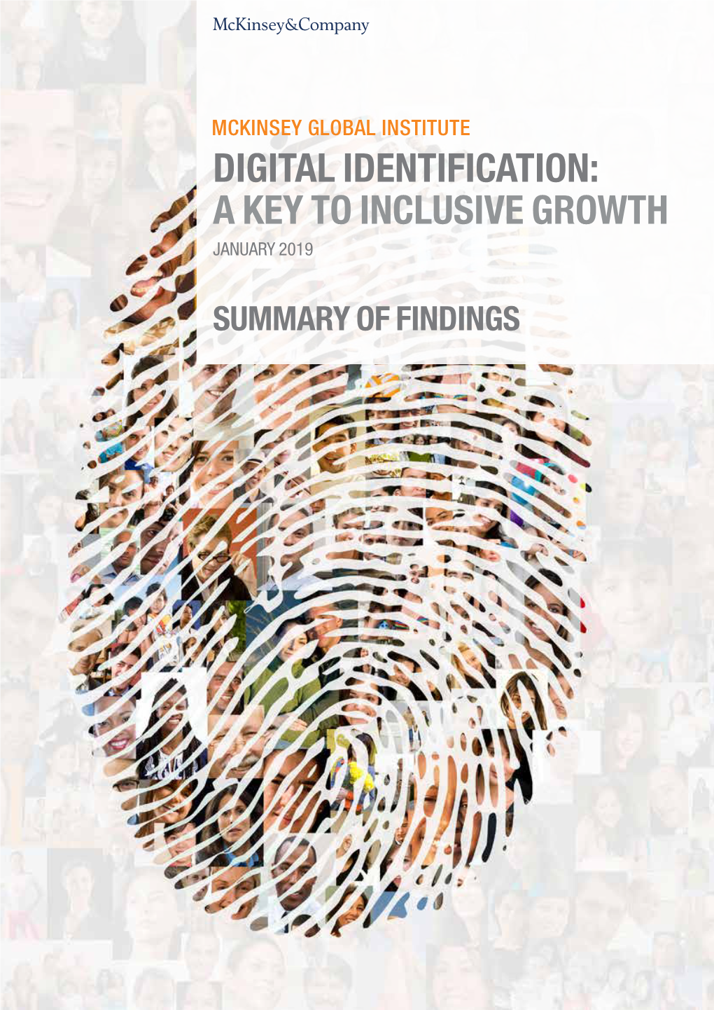 Digital Identification: a Key to Inclusive Growth January 2019