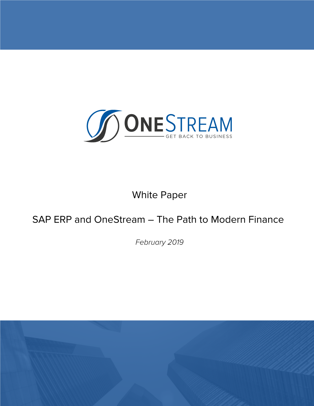 SAP ERP and Onestream – the Path to Modern Finance