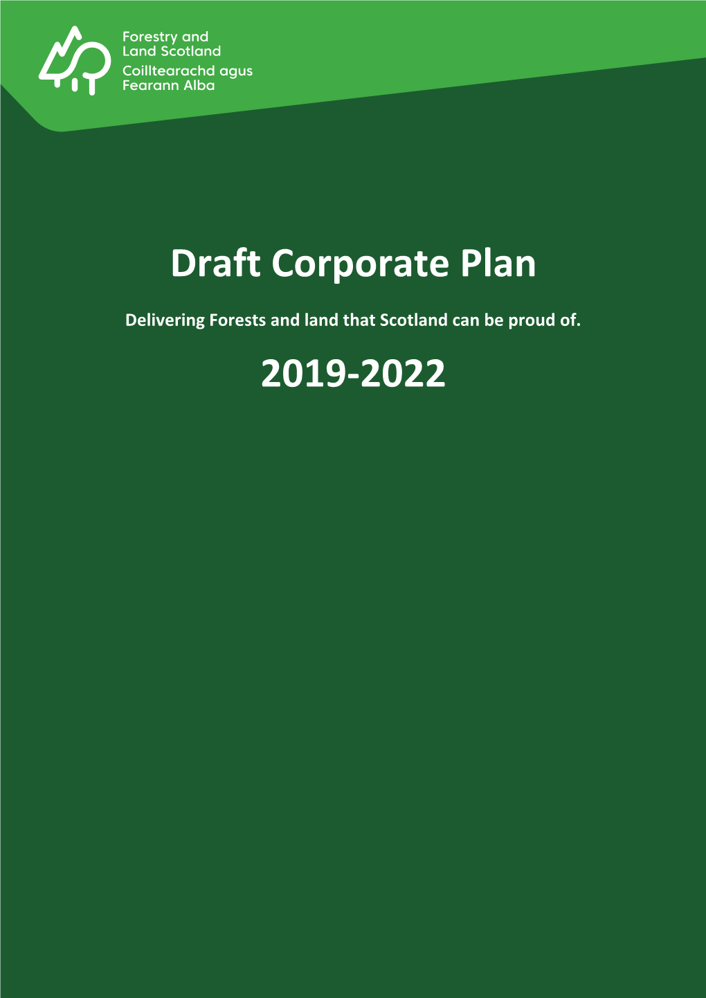 Draft Corporate Plan 2019-2022
