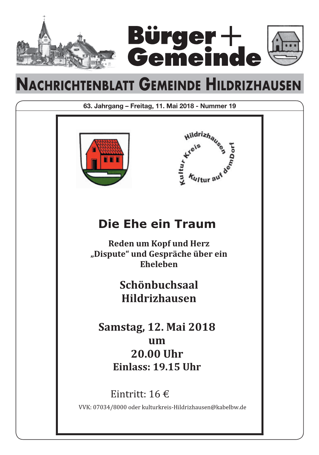 Nachrichtenblatt Gemeinde Hildrizhausen