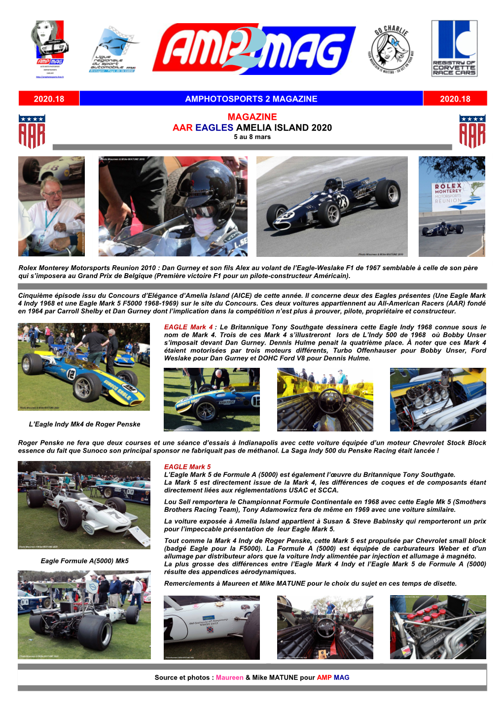 MAGAZINE AAR EAGLES AMELIA ISLAND 2020 5 Au 8 Mars