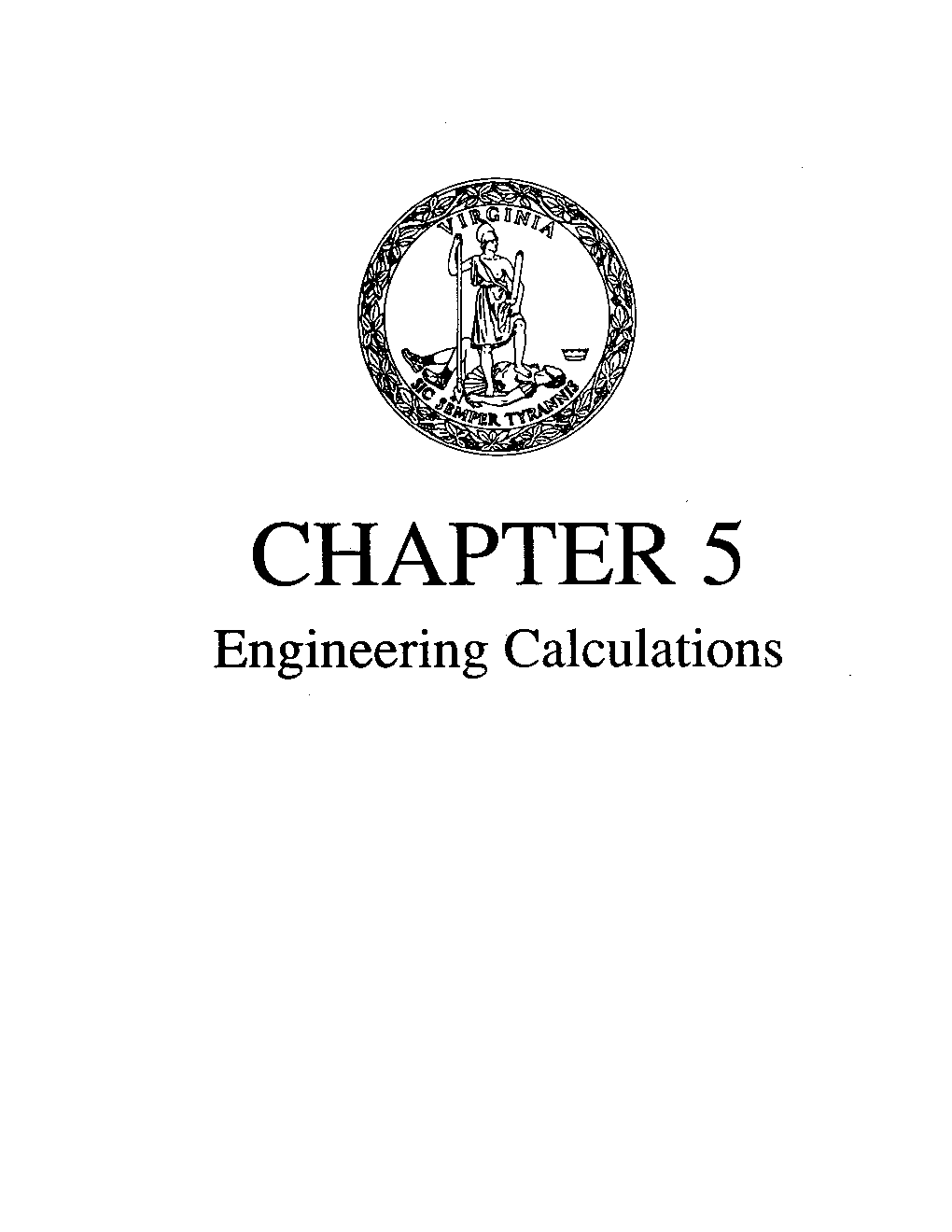 CHAPTER 5 Engineering Calculations INDEX