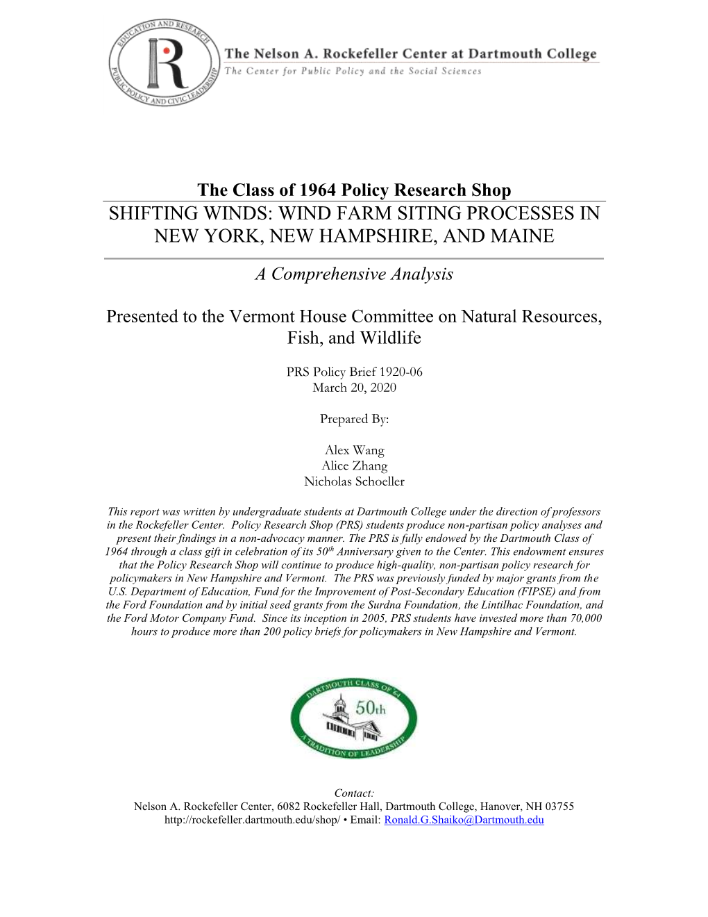 Wind Farm Siting Processes in New York, New Hampshire, and Maine