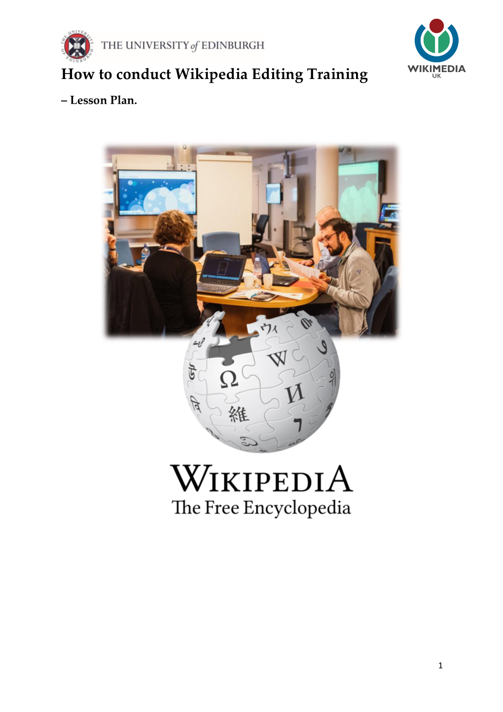 How to Conduct Wikipedia Editing Training