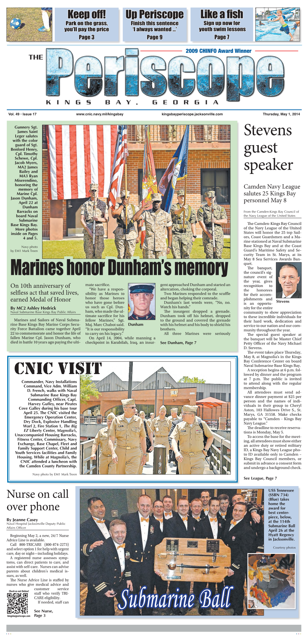 Marines Honor Dunham's Memory