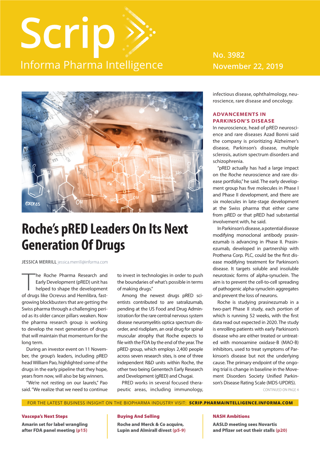 Roche's Pred Leaders on Its Next Generation of Drugs