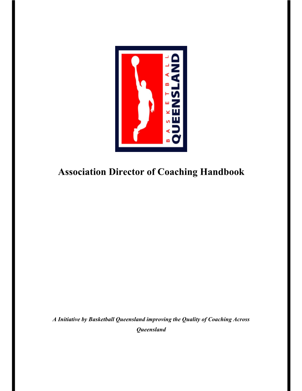 Association Director of Coaching Handbook