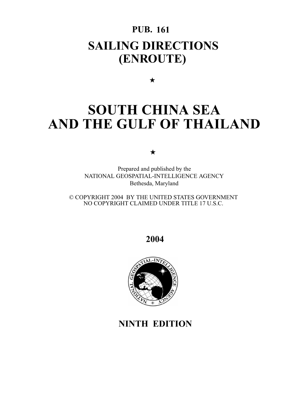 South China Sea and the Gulf of Thailand