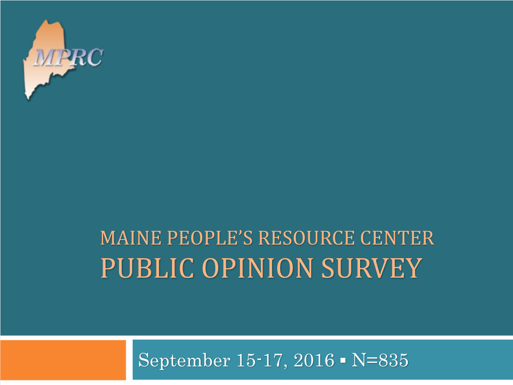 Public Opinion Survey