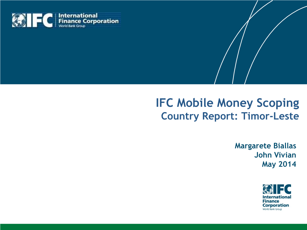 Timor Leste Market Scoping Report