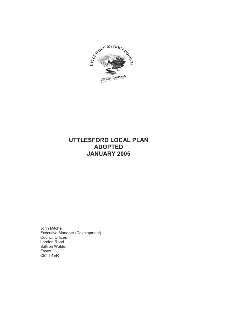 Uttlesford Local Plan Adopted January 2005