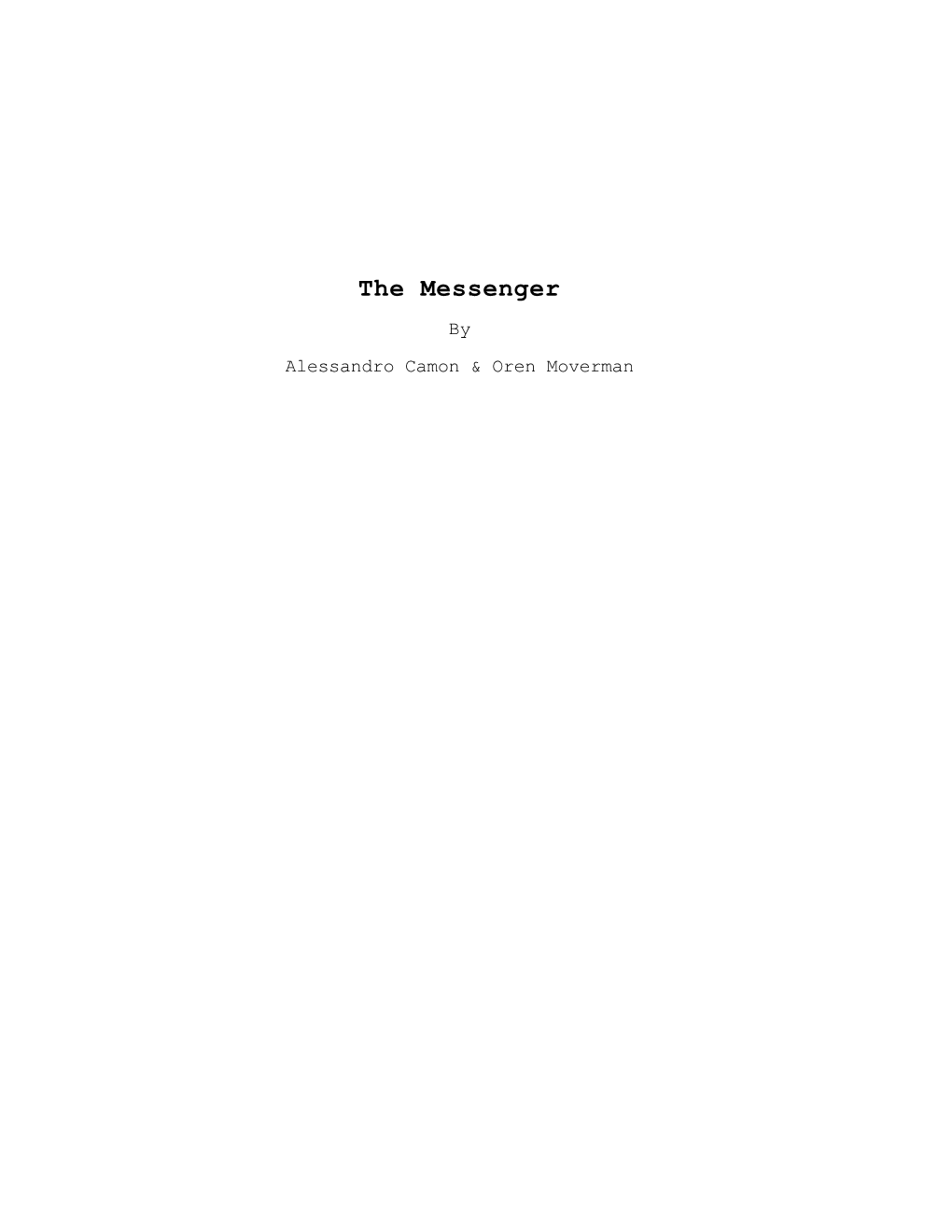 The Messenger by Alessandro Camon & Oren Moverman the Messenger 1